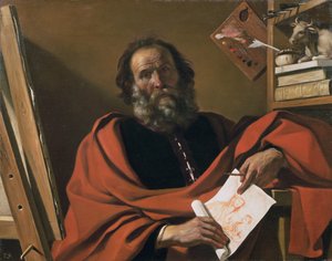 Saint Luc - Giovanni Francesco Barbieri
